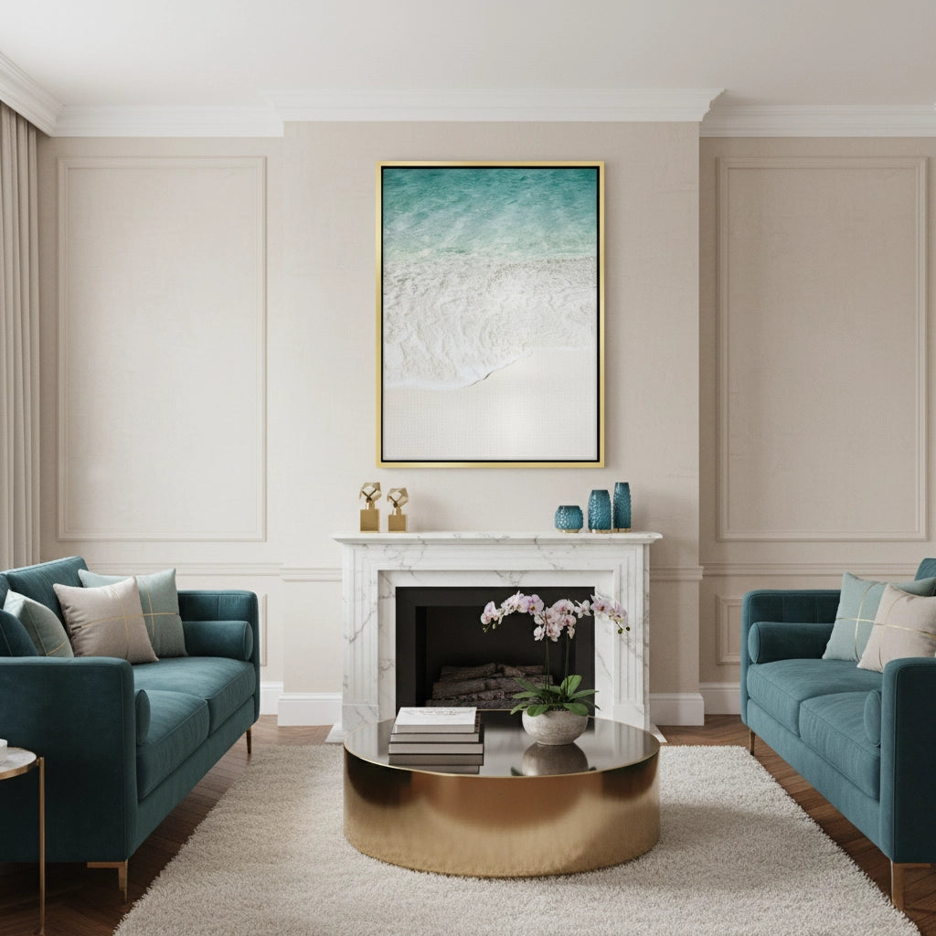 2Minimalist Aqua Seafoam - Canvas