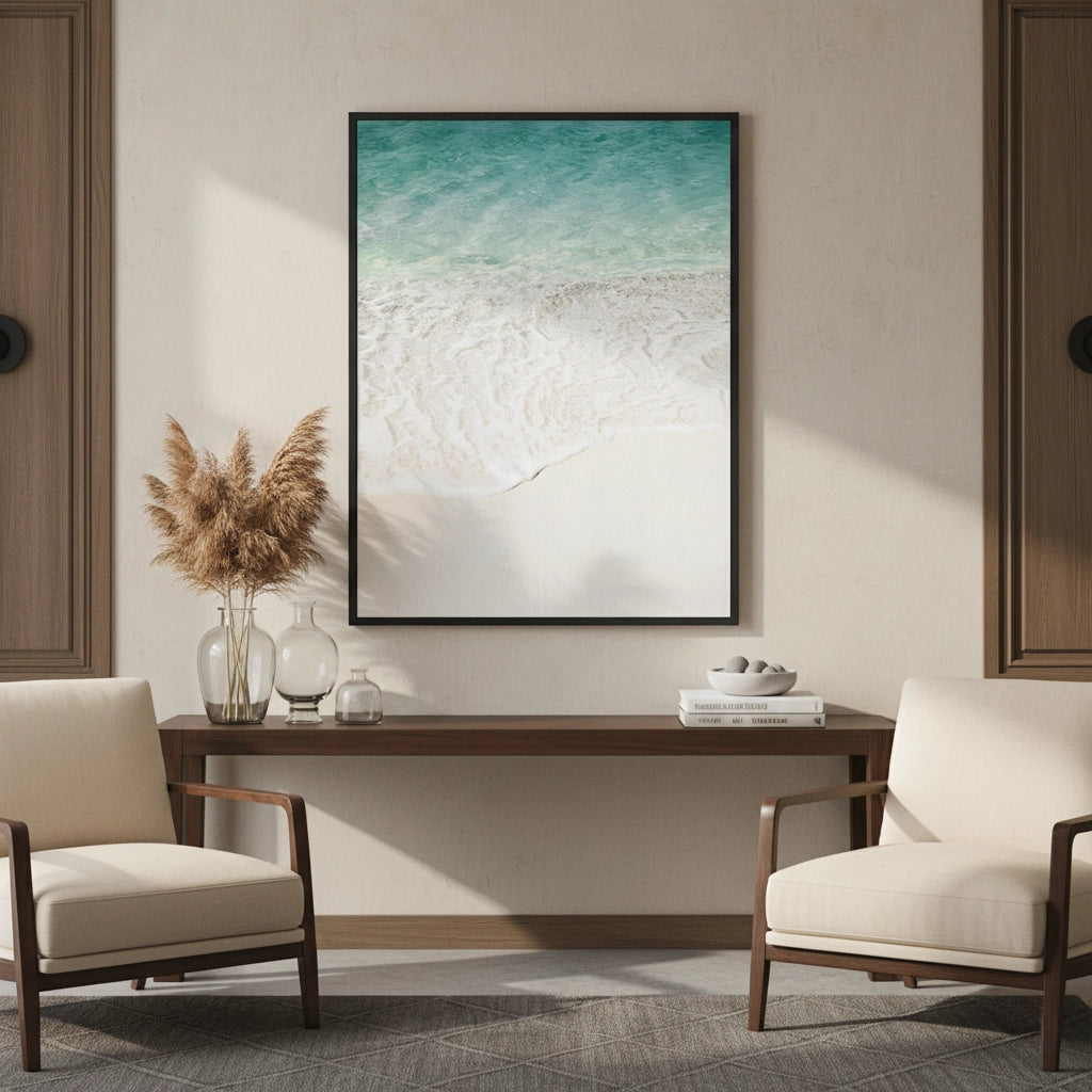 2Minimalist Aqua Seafoam - Fine Art