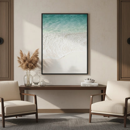 Minimalist Aqua Seafoam - Fine Art