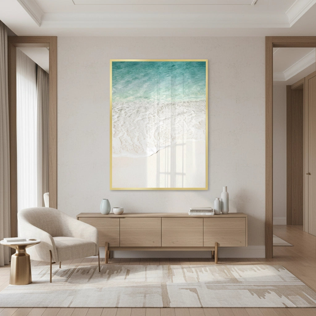 2Minimalist Aqua Seafoam - Fine Art