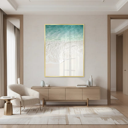 Minimalist Aqua Seafoam - Fine Art