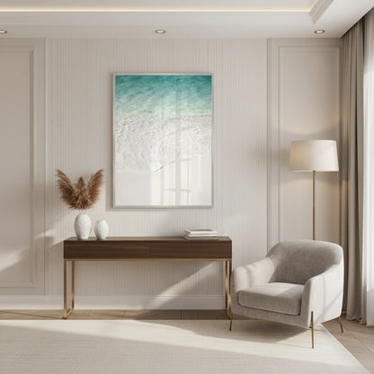 Minimalist Aqua Seafoam - Fine Art