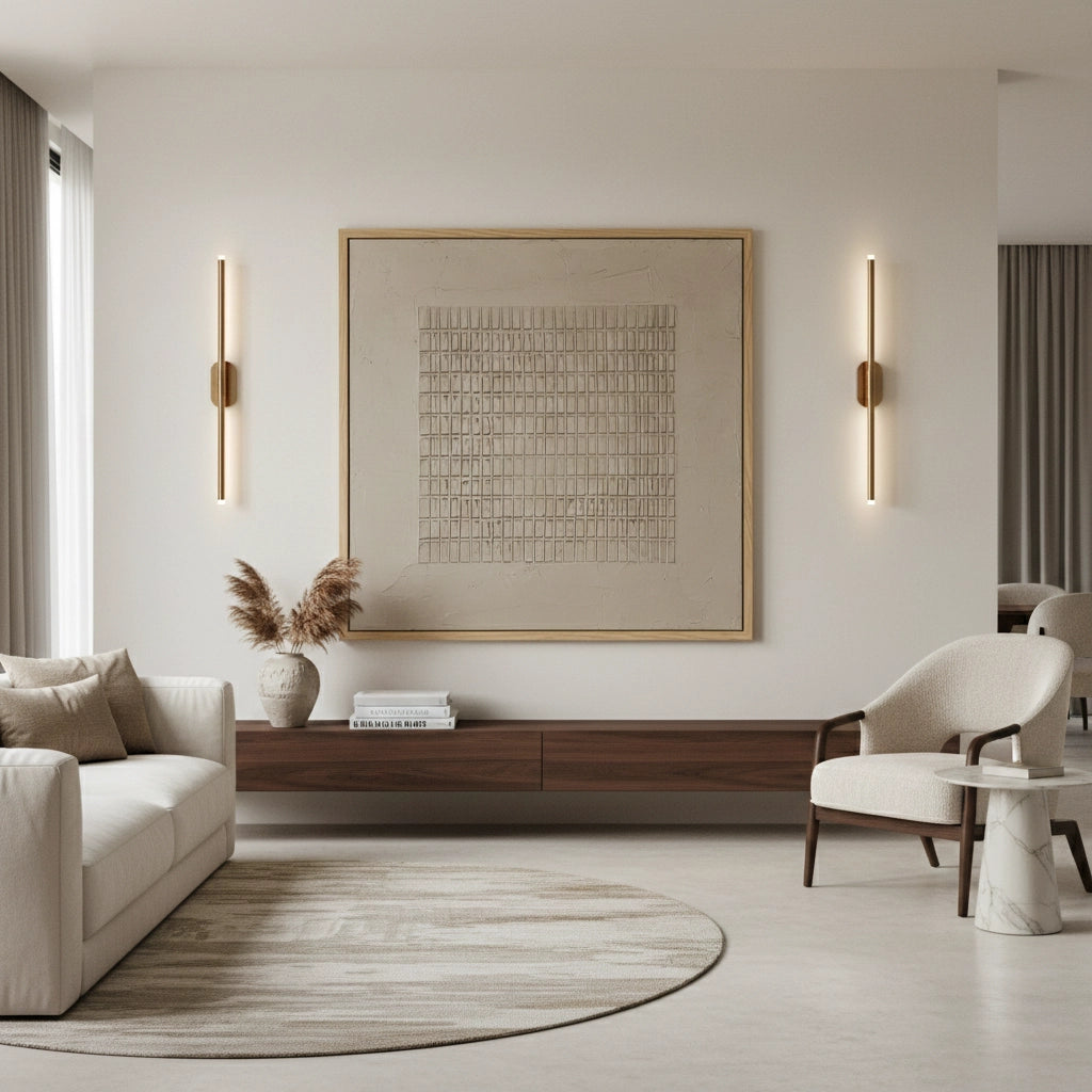 2Minimalist Beige Block Painting #MBBL440