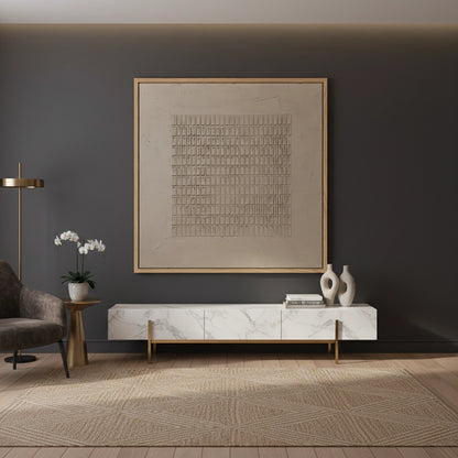Minimalist Beige Block Painting #MBBL440