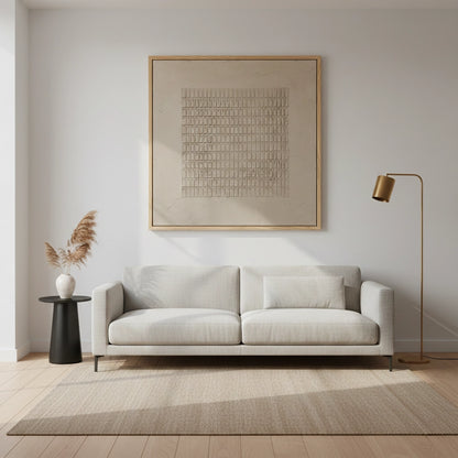Minimalist Beige Block Painting #MBBL440