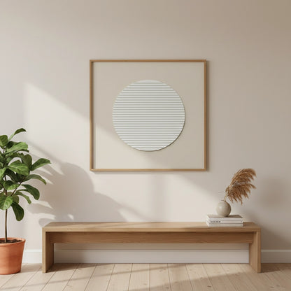 Minimalist Beige Circle Painting #MBCI110
