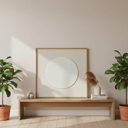 Minimalist Beige Circle Painting #MBCI110
