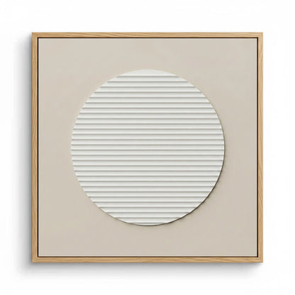 Minimalist Beige Circle Painting #MBCI110
