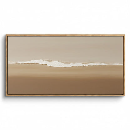 Minimalist Beige Shoreline Painting #MBSH110