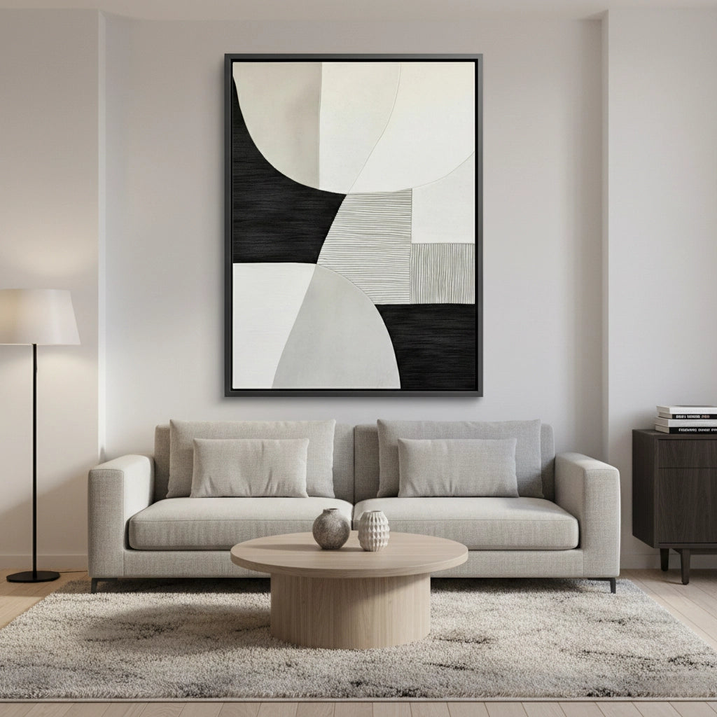 2Minimalist Black Ridge Painting #MBRI440