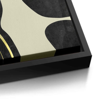 Minimalist Black and Gold Set of 2 - Canvas