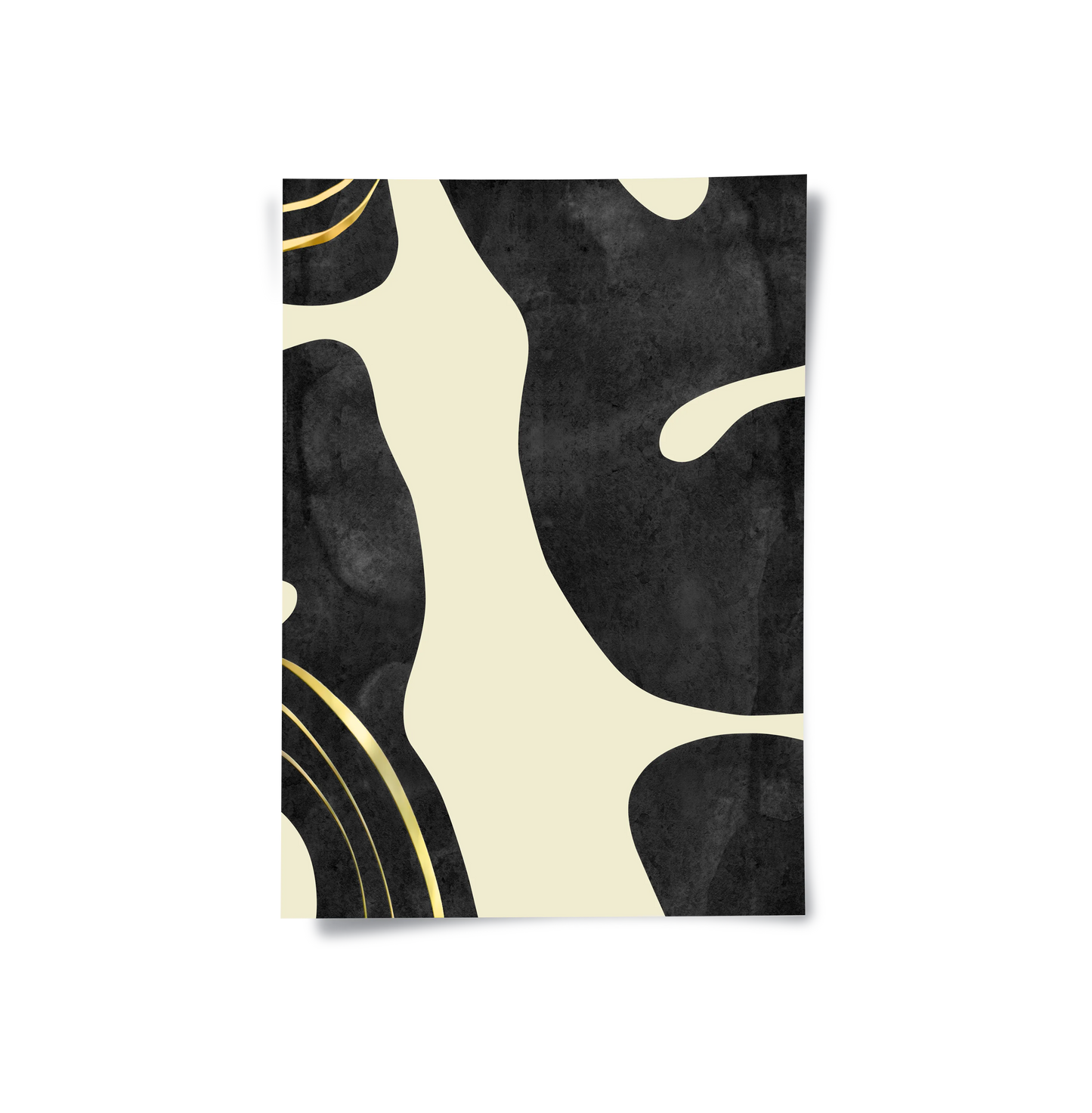 2Minimalist Black and Gold Set of 2 - Poster