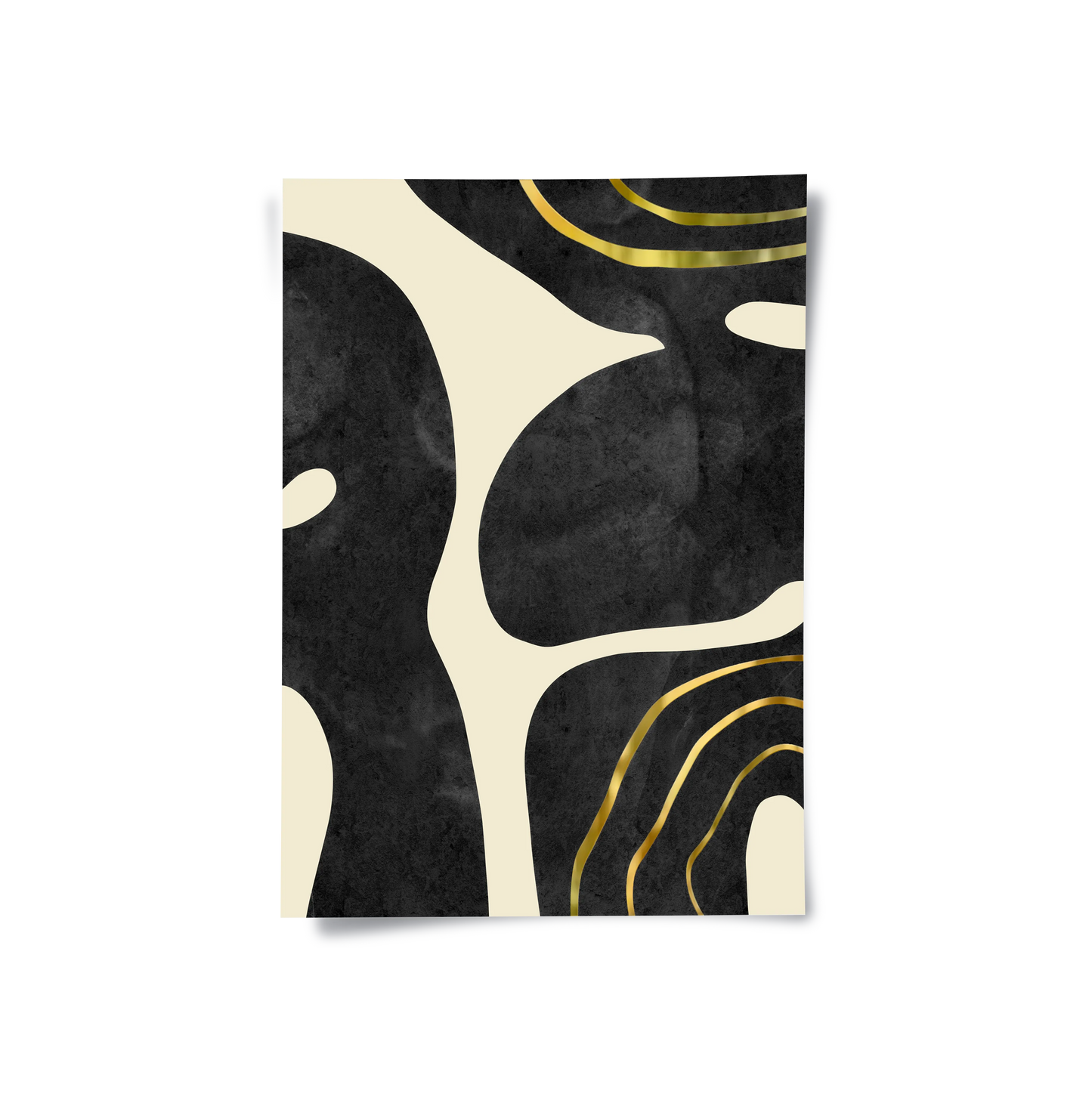 2Minimalist Black and Gold Set of 2 - Poster