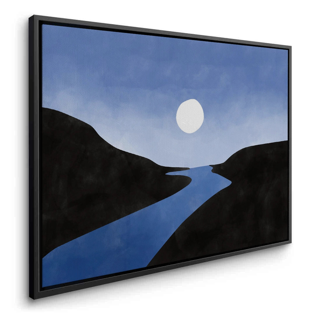 2Minimalist Blue River - Canvas