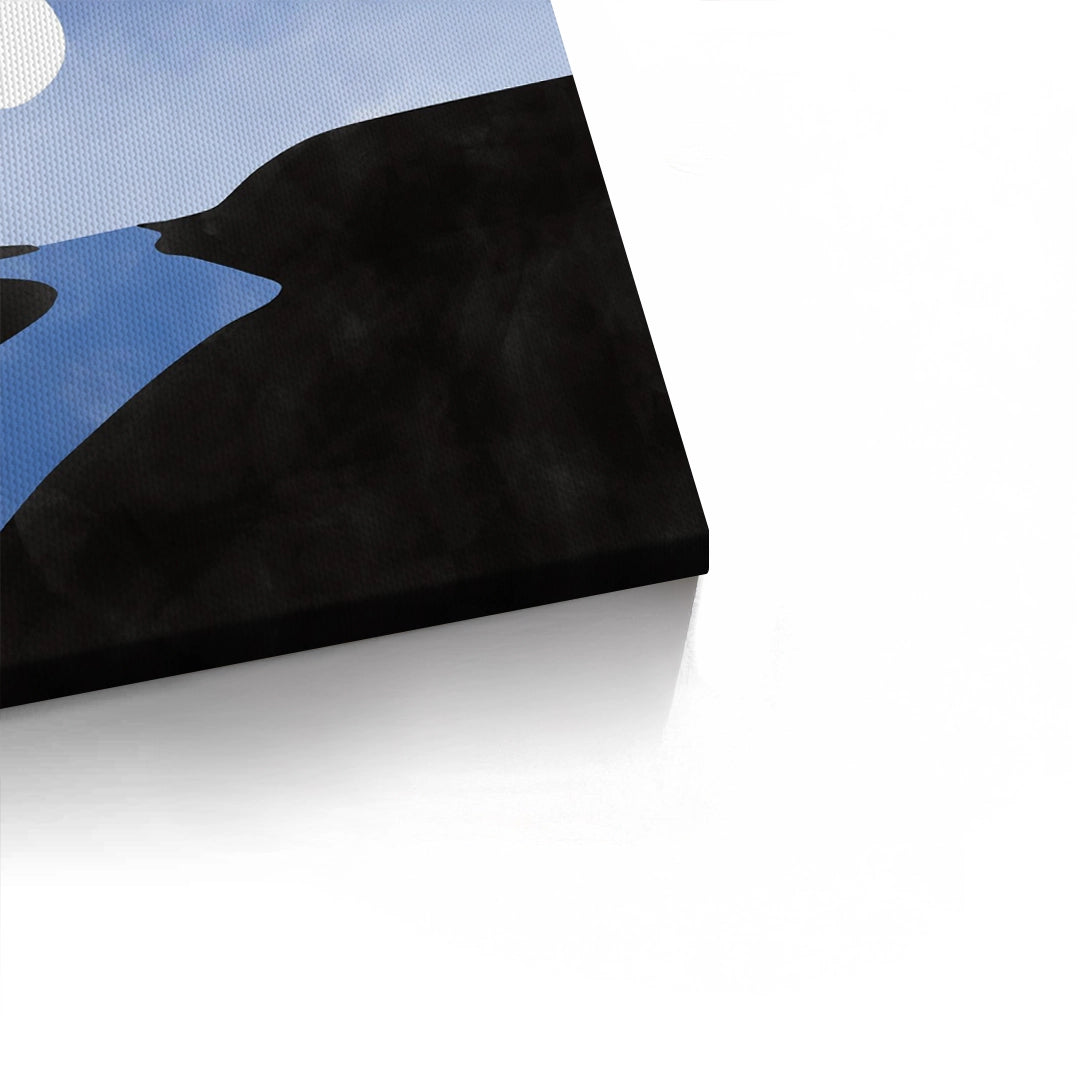 2Minimalist Blue River - Canvas