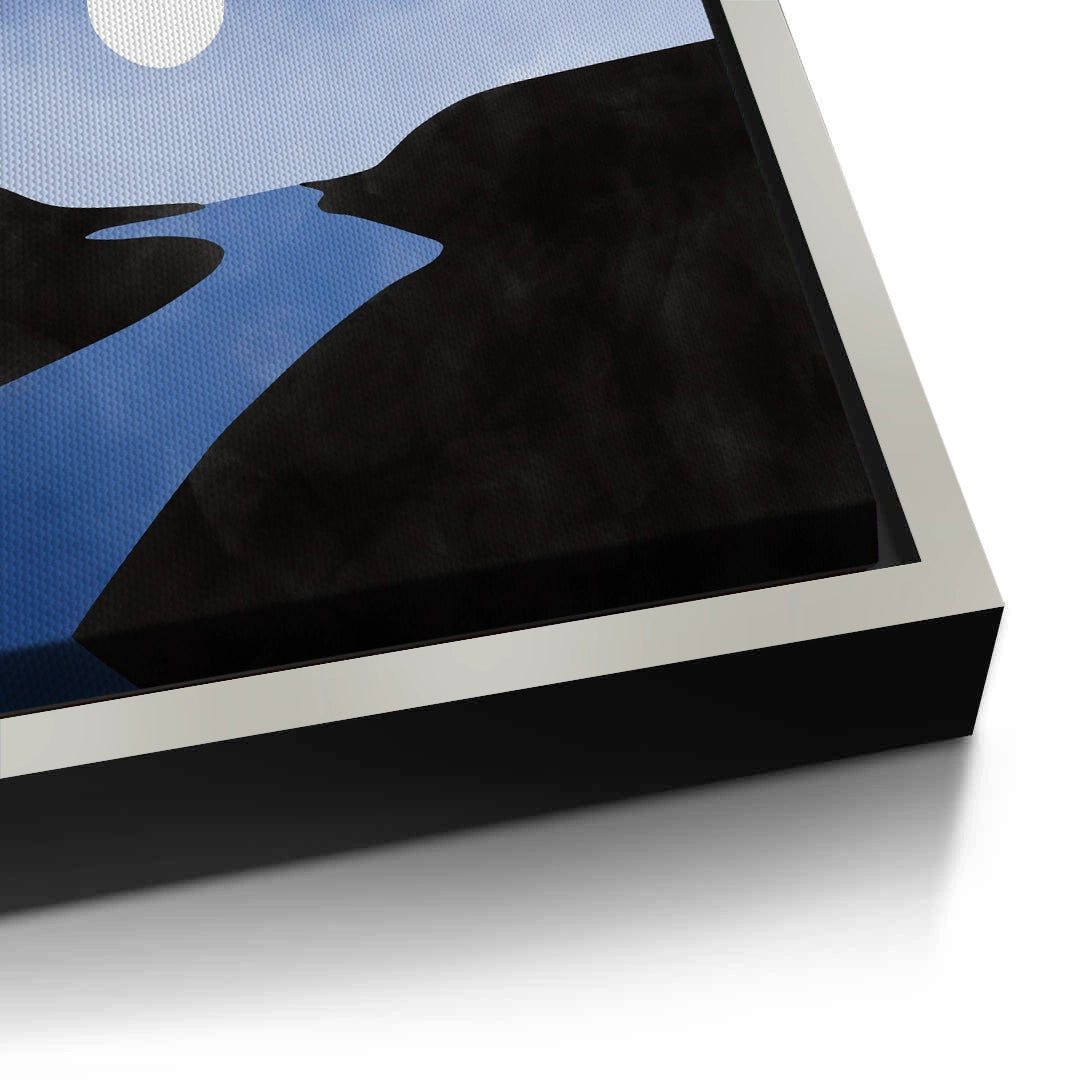 2Minimalist Blue River - Canvas