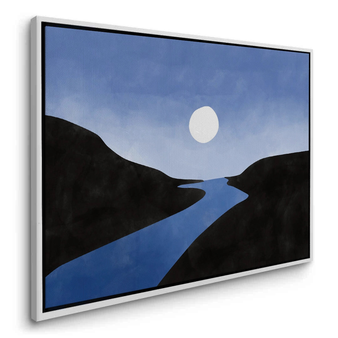 2Minimalist Blue River - Canvas