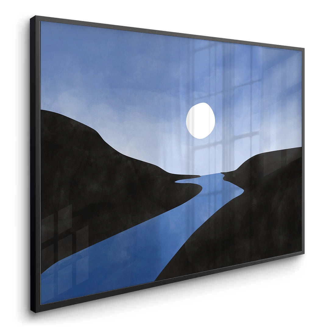 2Minimalist Blue River - Fine Art