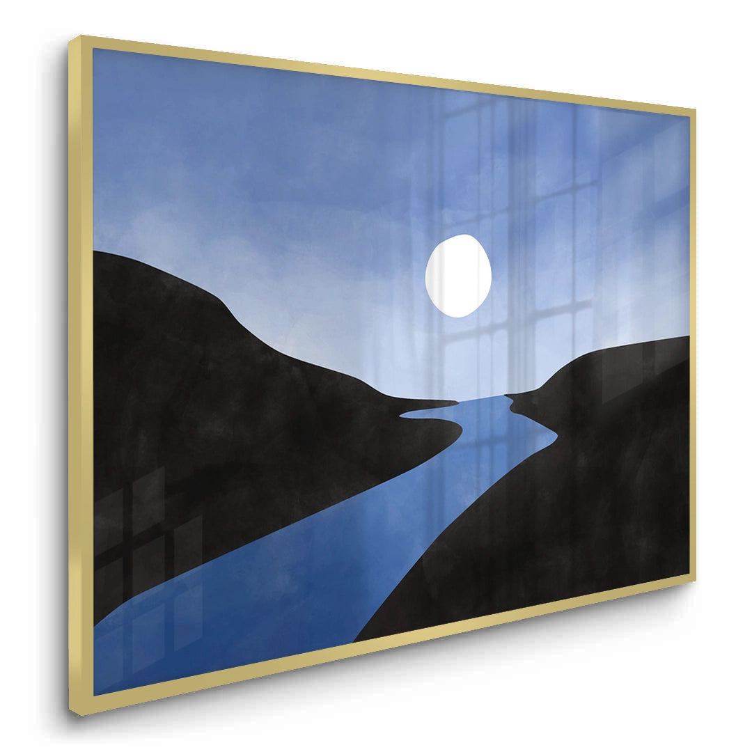 2Minimalist Blue River - Fine Art