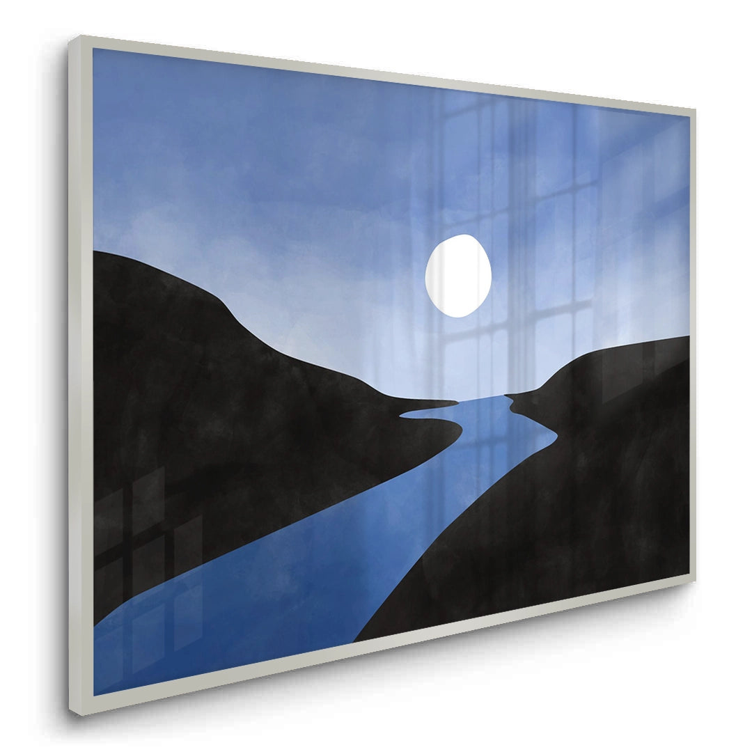 2Minimalist Blue River - Fine Art