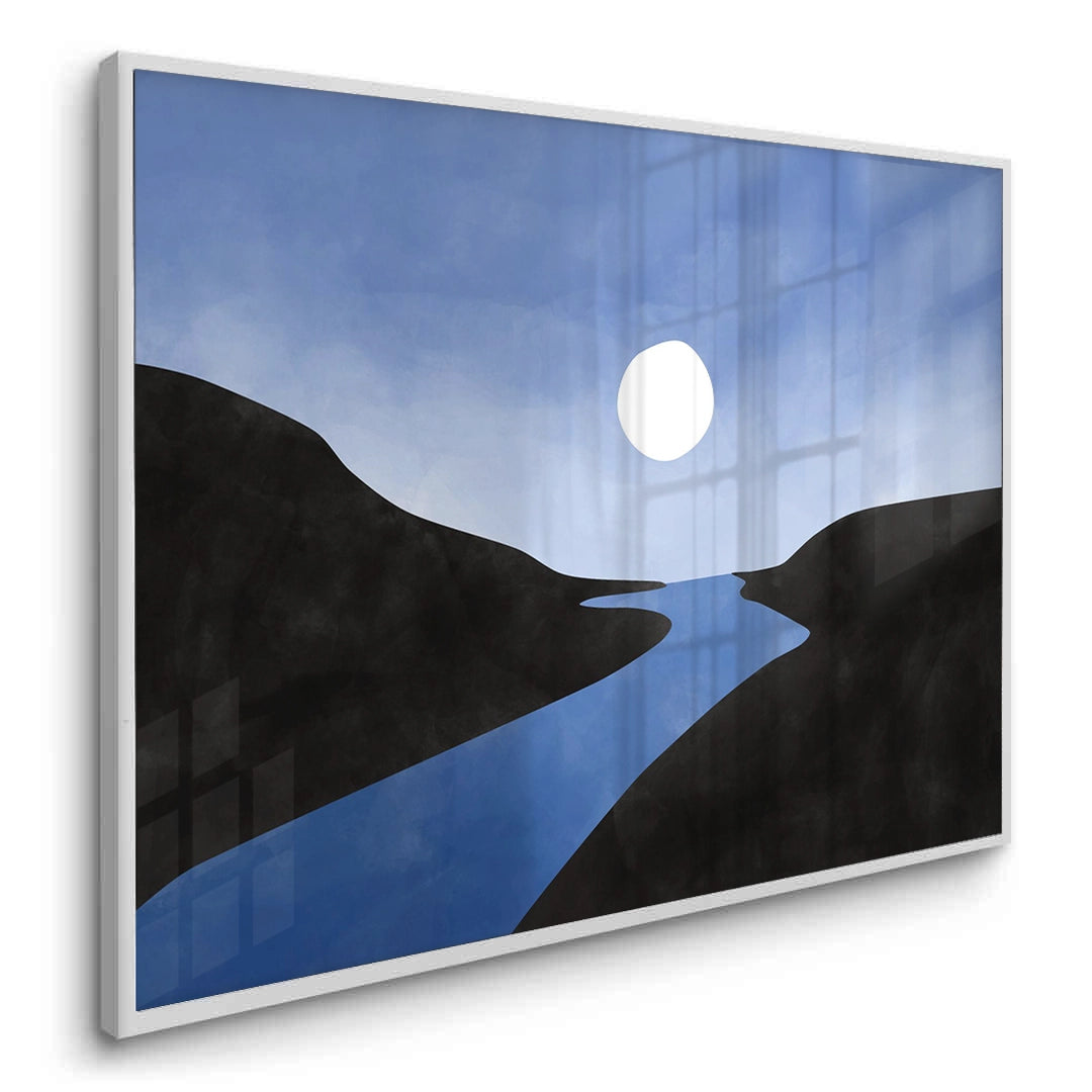 2Minimalist Blue River - Fine Art