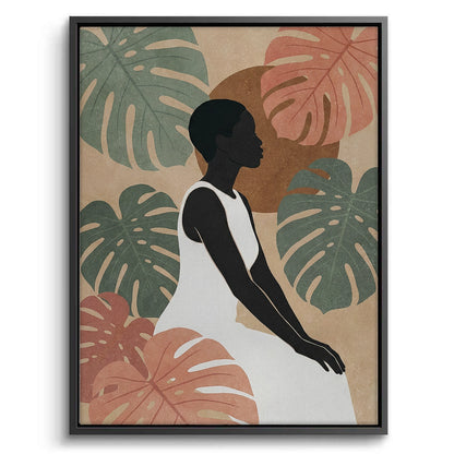 Minimalist Botanical Woman - Canvas