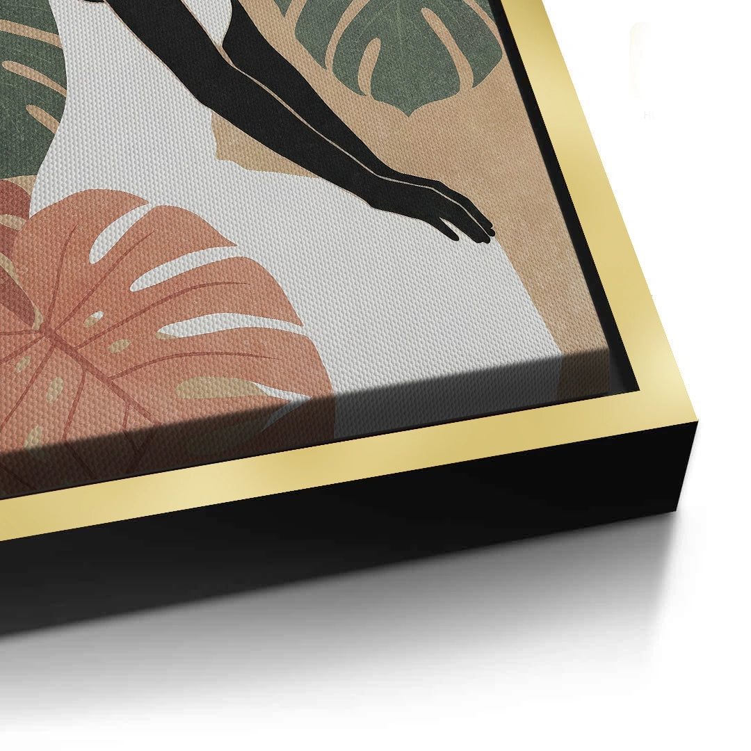 2Minimalist Botanical Woman - Canvas