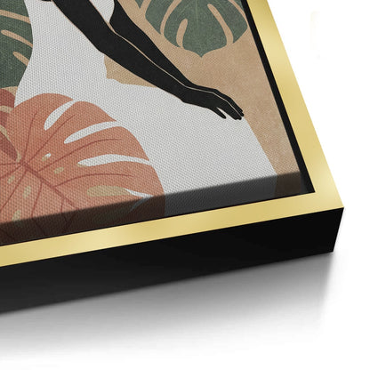 Minimalist Botanical Woman - Canvas