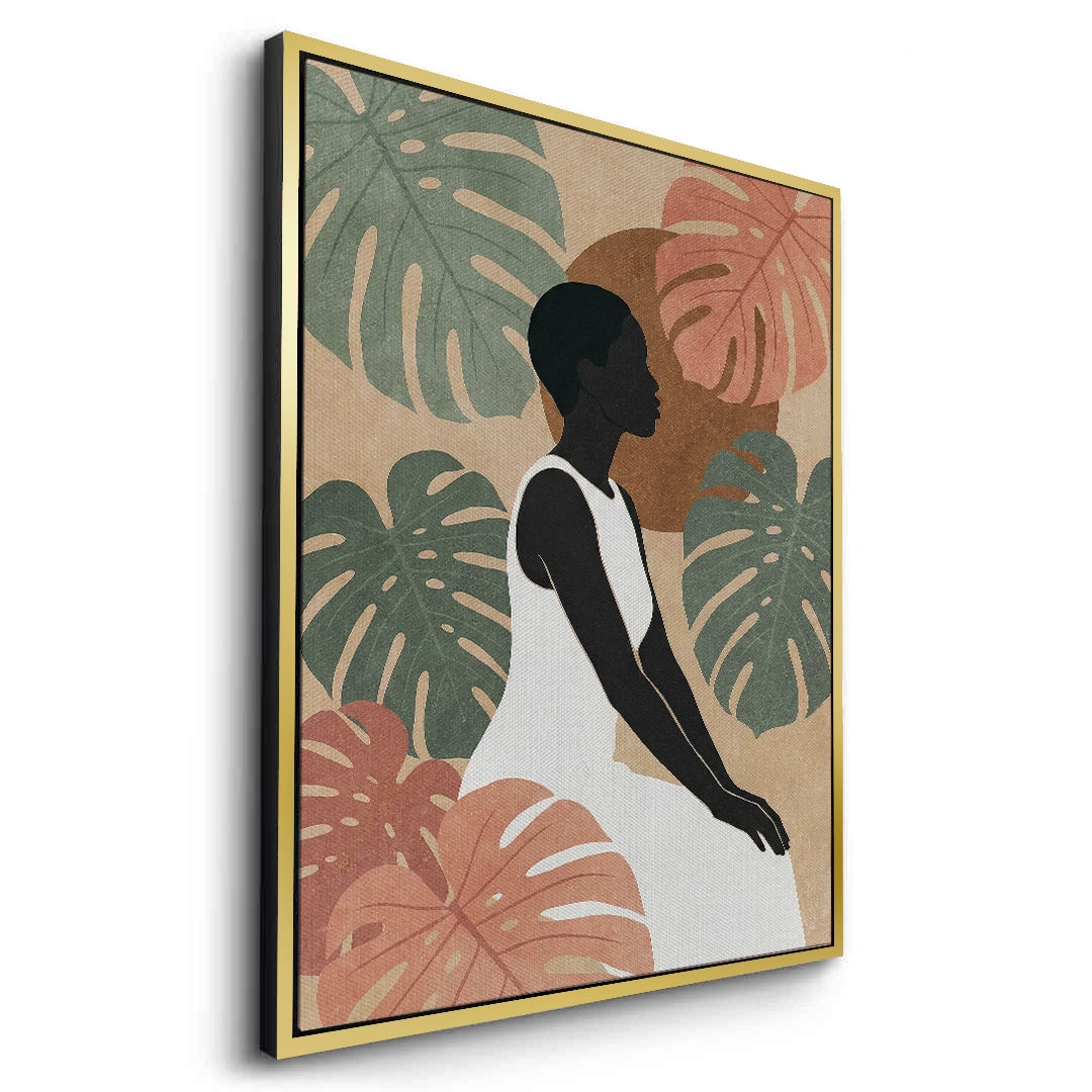 2Minimalist Botanical Woman - Canvas