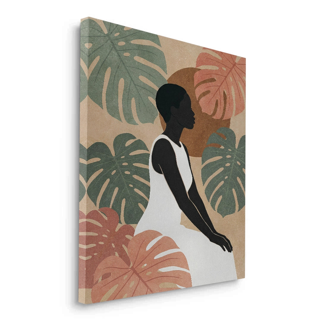 2Minimalist Botanical Woman - Canvas