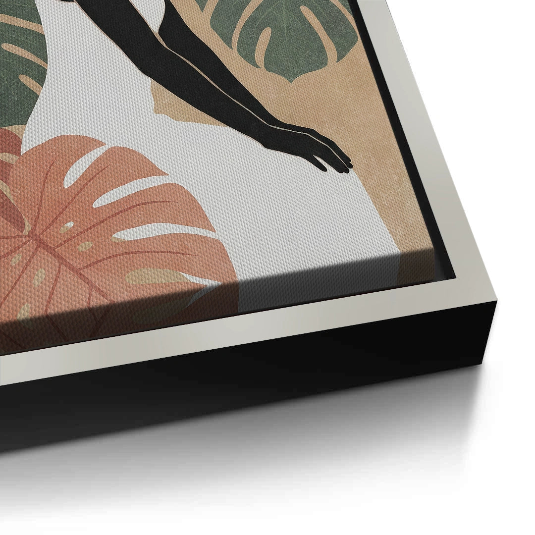 2Minimalist Botanical Woman - Canvas