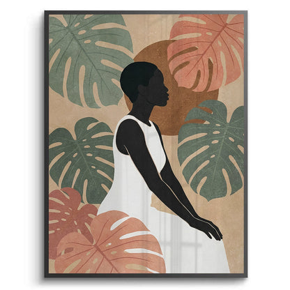 Minimalist Botanical Woman - Fine Art