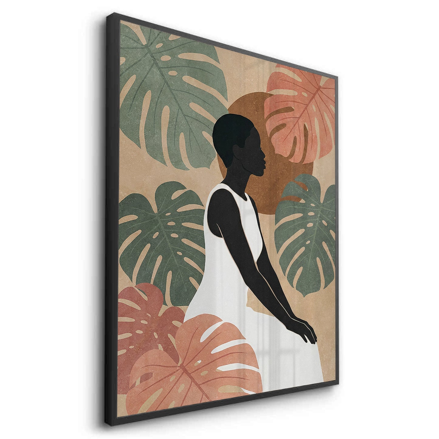2Minimalist Botanical Woman - Fine Art