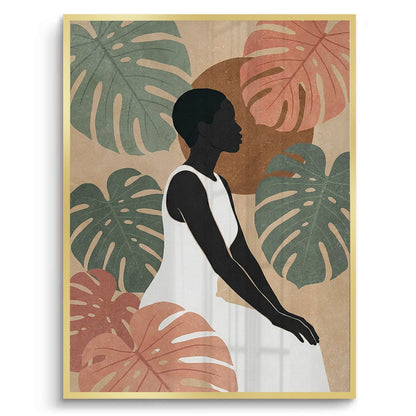 Minimalist Botanical Woman - Fine Art