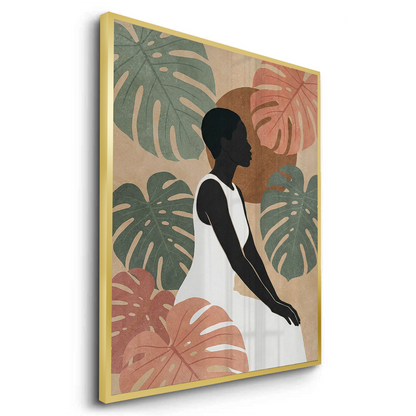 Minimalist Botanical Woman - Fine Art
