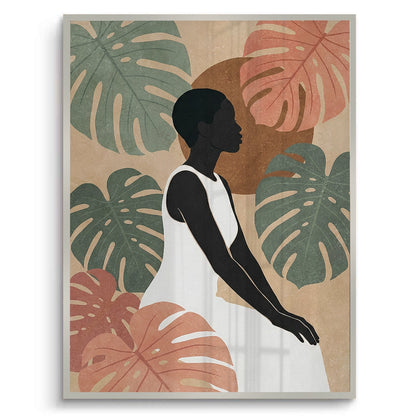Minimalist Botanical Woman - Fine Art