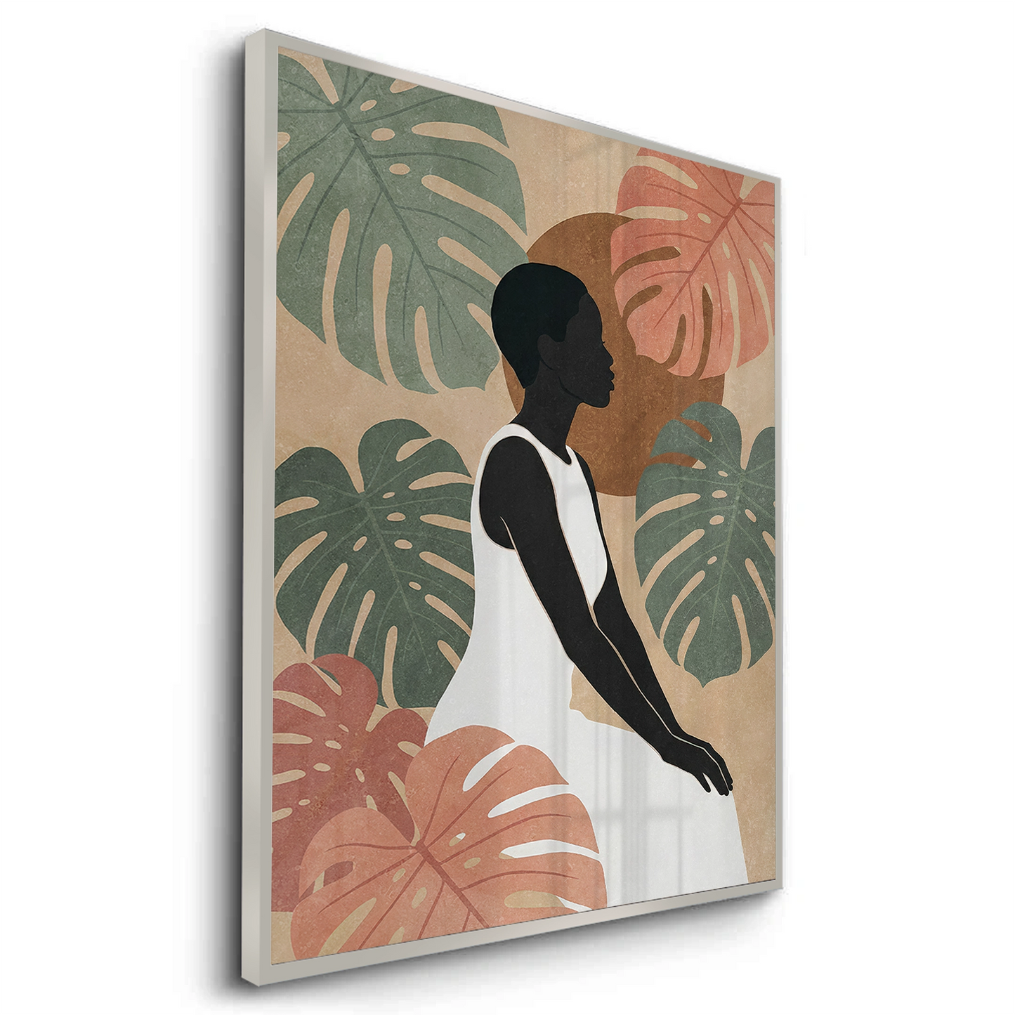 2Minimalist Botanical Woman - Fine Art