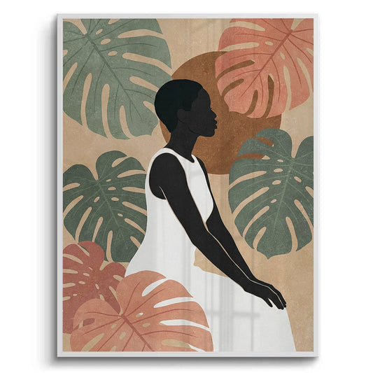 Minimalist Botanical Woman - Fine Art