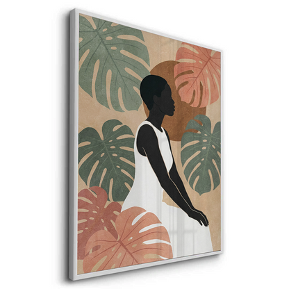 Minimalist Botanical Woman - Fine Art