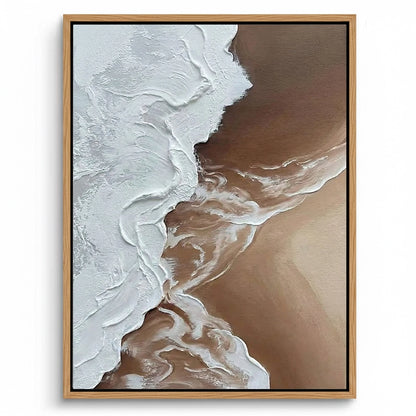 Minimalist Brown Abstract Painting #MBAB440