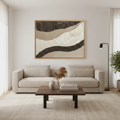 Minimalist Brown Flow Painting #MBFL440