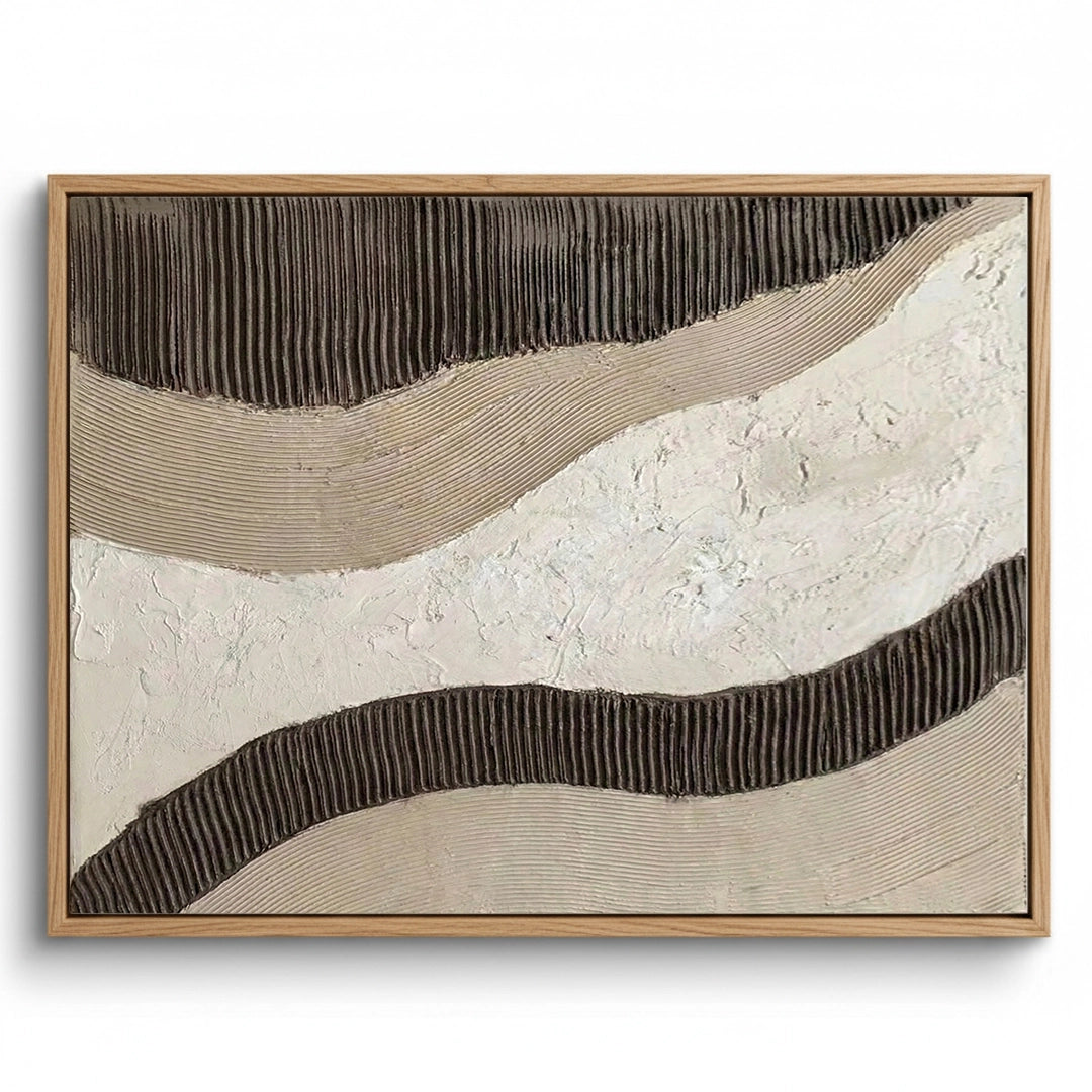 2Minimalist Brown Flow Painting #MBFL440
