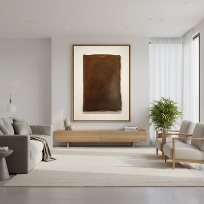 Minimalist Burnished Abstract Painting #MBAB330