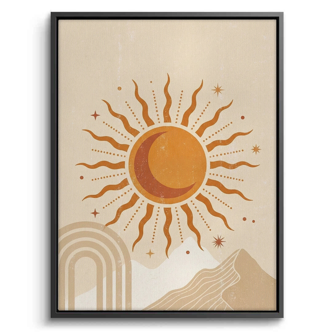 2Minimalist Celestial Sun & Arch - Canvas