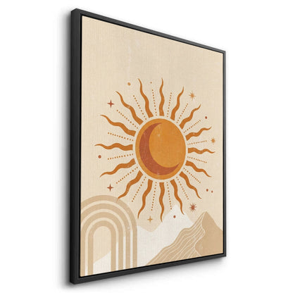 Minimalist Celestial Sun & Arch - Canvas