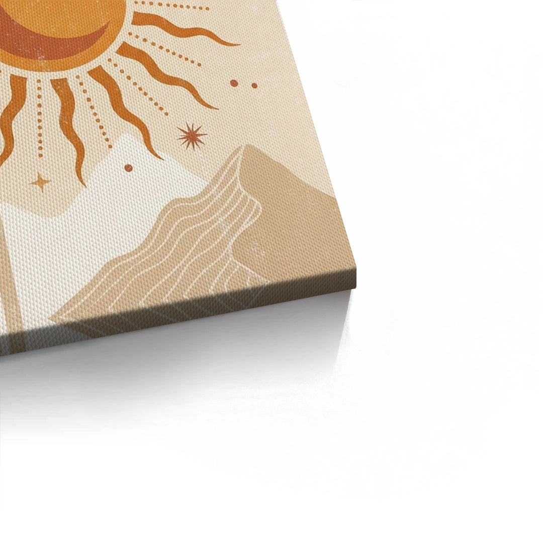 2Minimalist Celestial Sun & Arch - Canvas