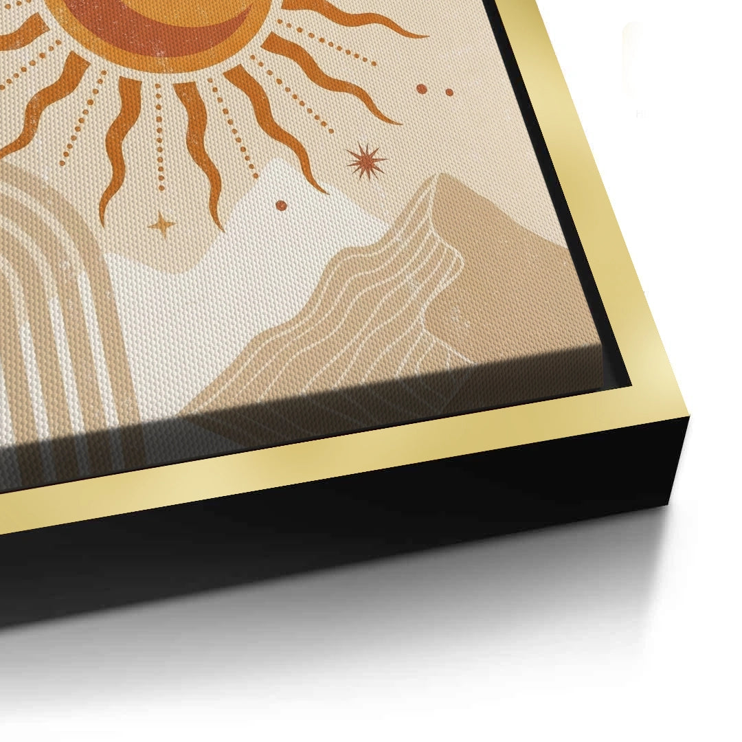 2Minimalist Celestial Sun & Arch - Canvas