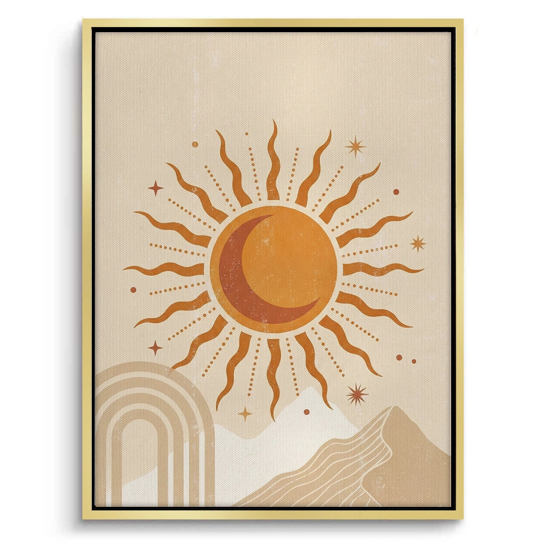 2Minimalist Celestial Sun & Arch - Canvas