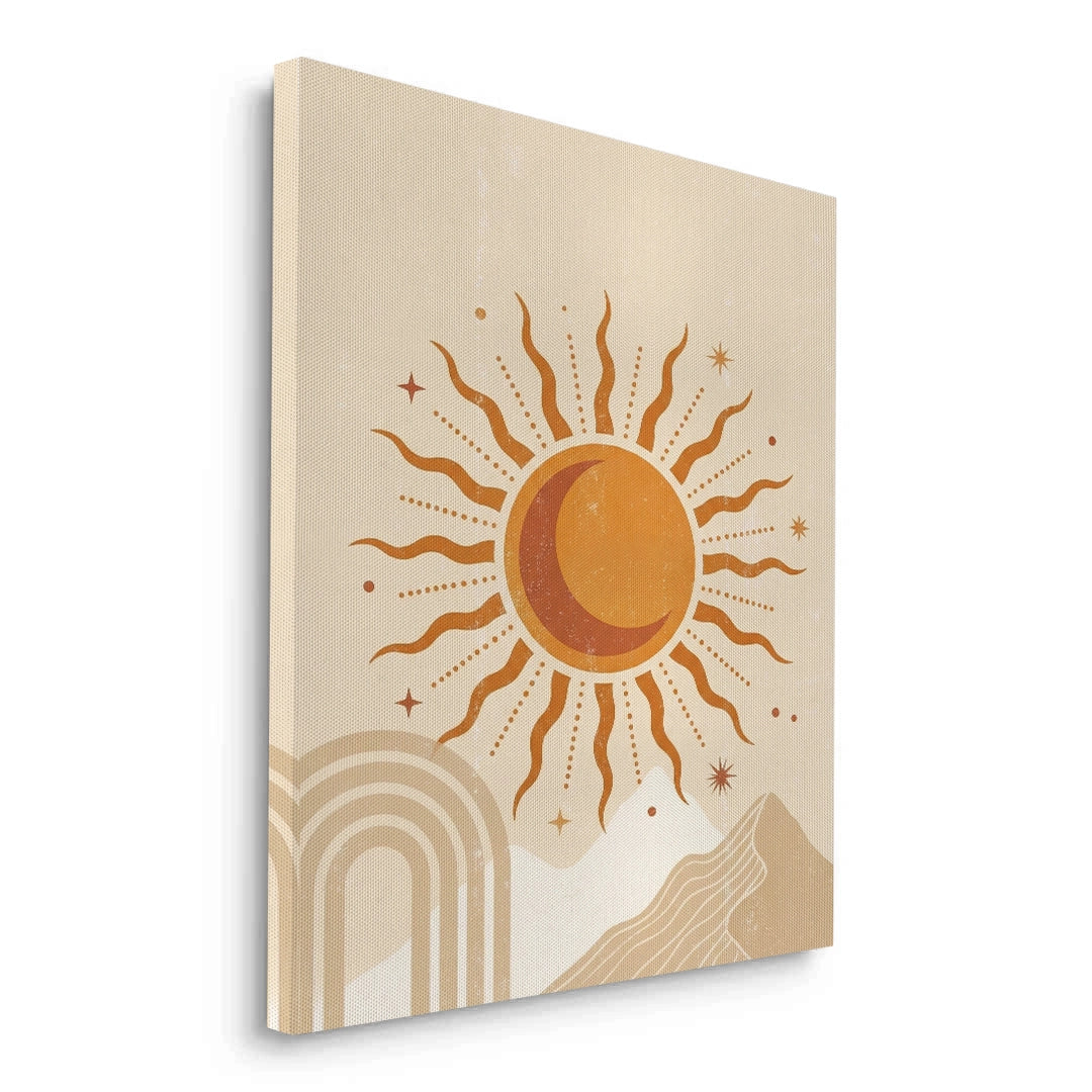 2Minimalist Celestial Sun & Arch - Canvas
