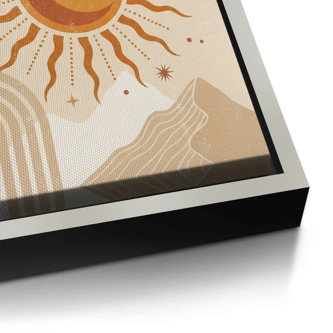 2Minimalist Celestial Sun & Arch - Canvas